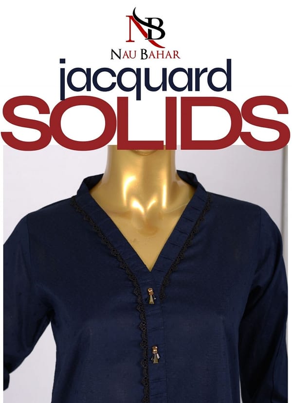 Jacquard Solids | Navy Blue - Image 2