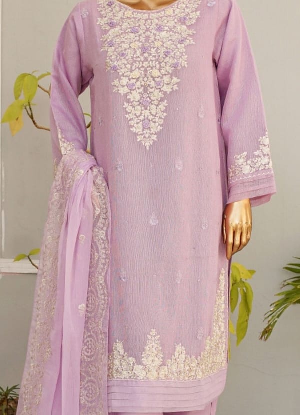 Festive Emb Chiffon Mauve - Pret - Image 2